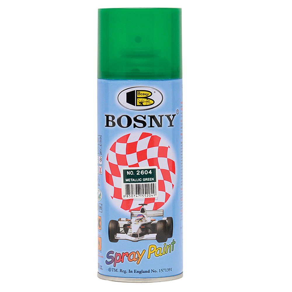 Metallic green spray paint store